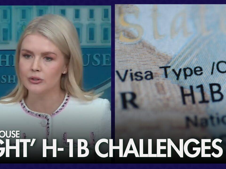 WATCH: White House vows to 'fight' lawsuits over $100,000 H-1B visa fee